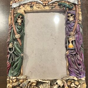 Skeleton Themed Picture Frame - Multicolor